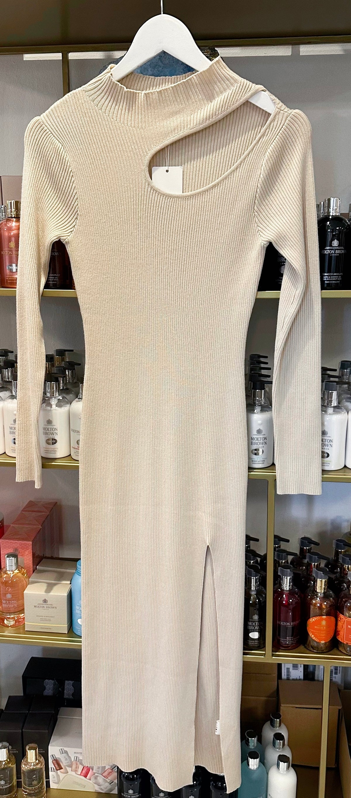 Maxi-Strickkleid „Élodie“ – Cream
