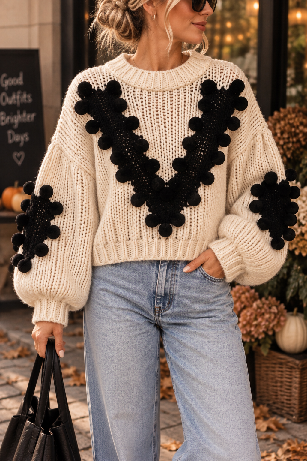 LOU – Oversize Grobstrick-Pullover