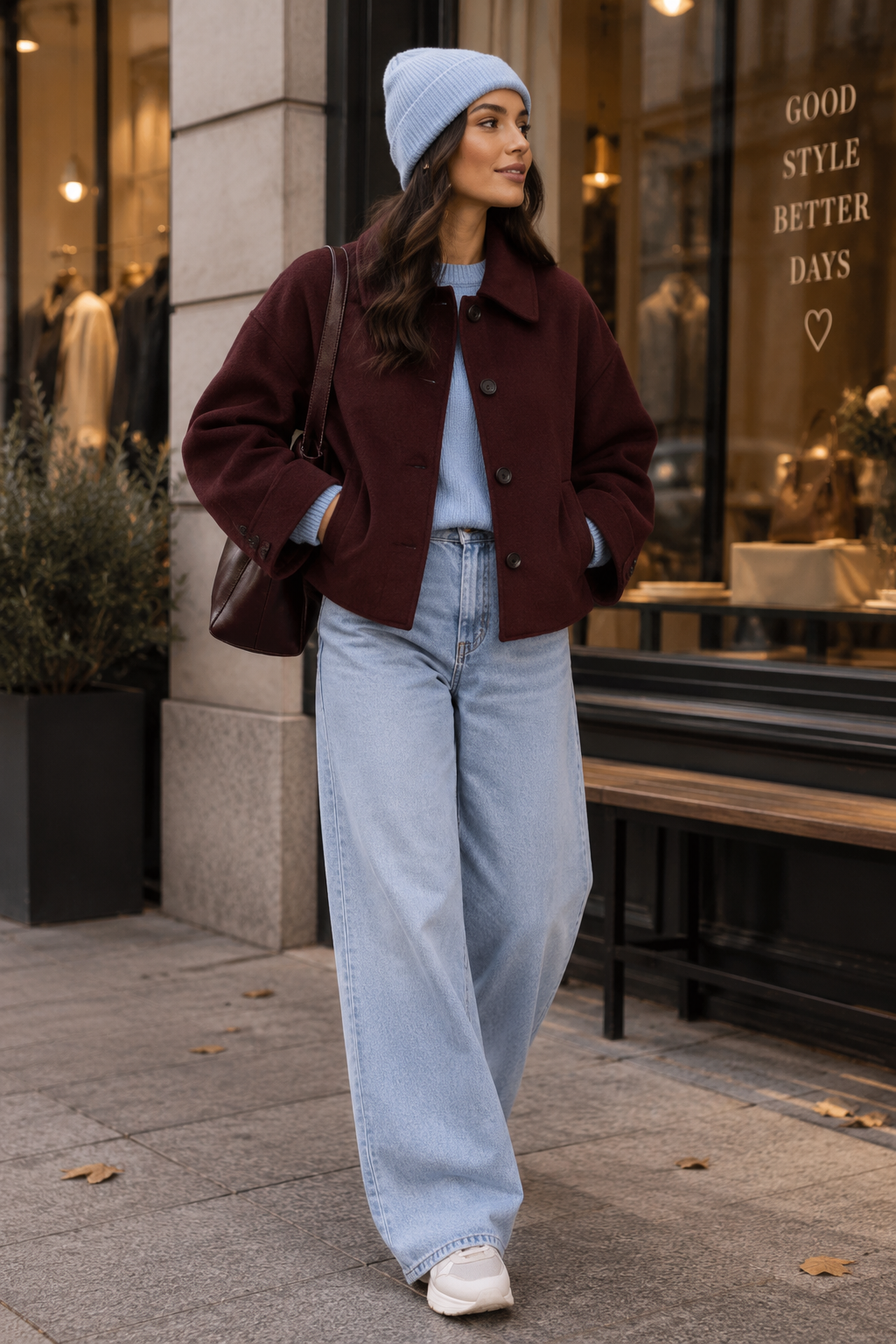 AVERY – kurze Wolljacke