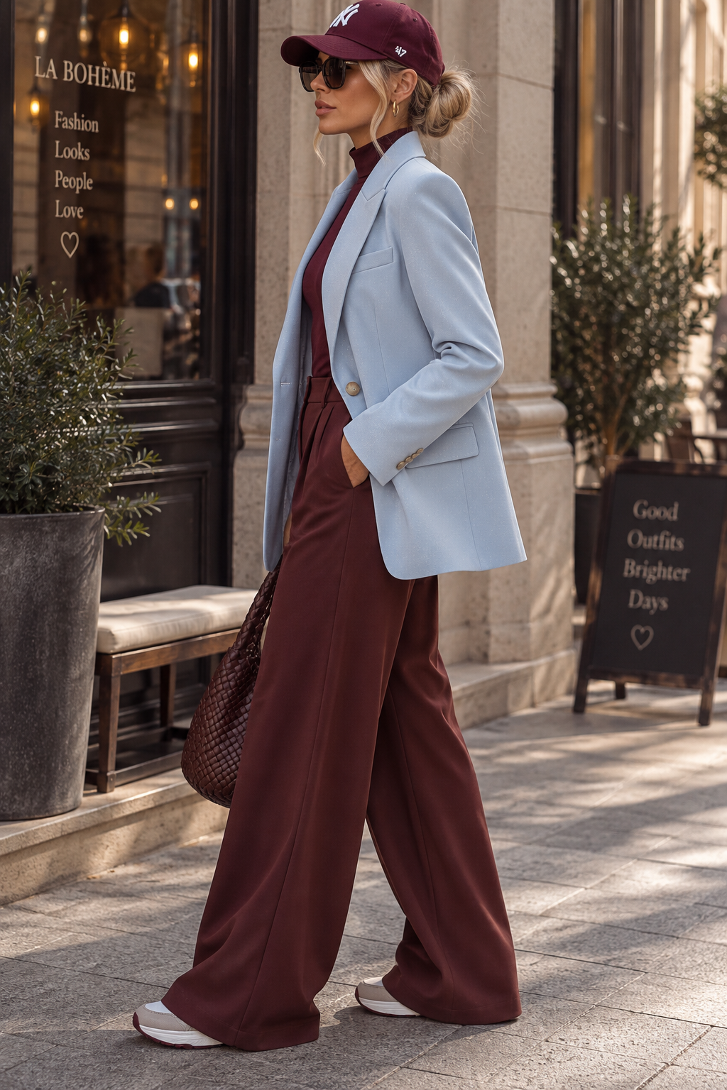 TATUM – Jersey Blazer in Ice Blue ✨