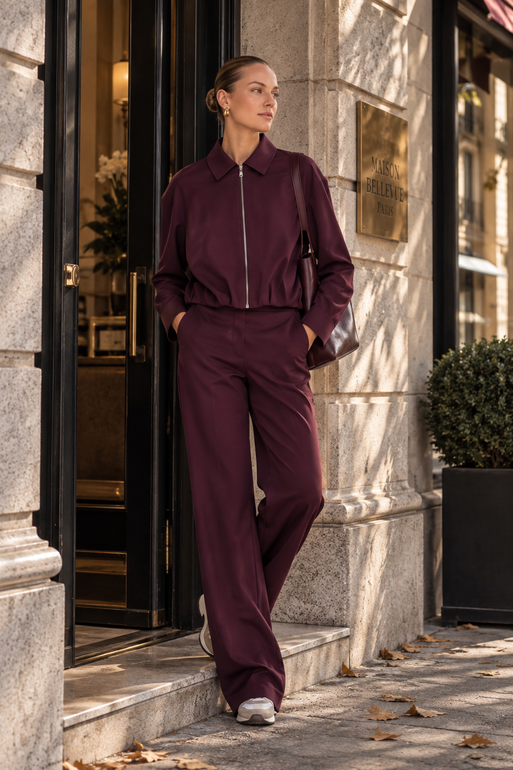 Miranda – Blousonjacke in Plum