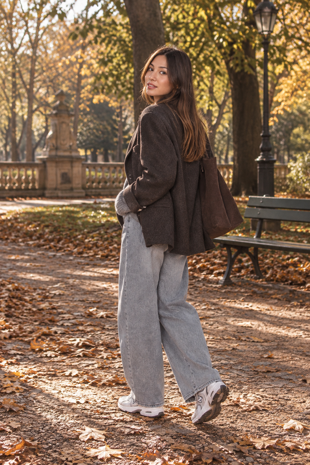 Broke – Barrel Jeans in Light Grey