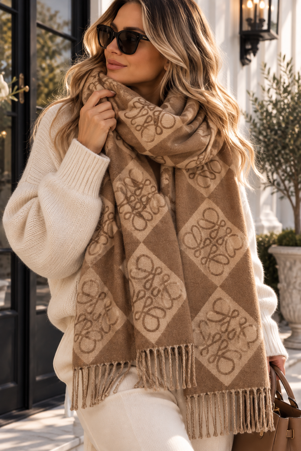 Sophie – Weicher Schal mit edlem Muster