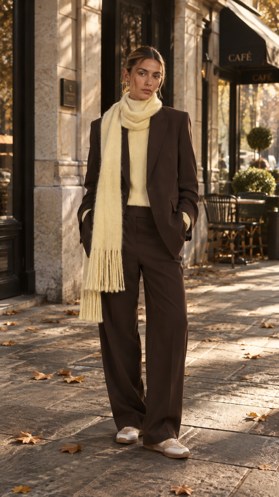 Clara – Blazer in Dark Chocolate