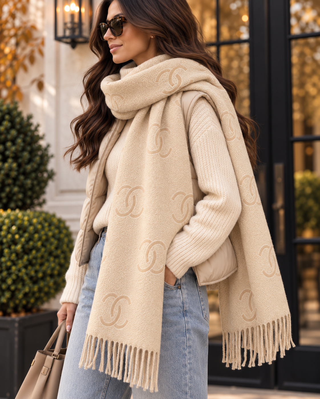 Schal „Amélie“ – Cream