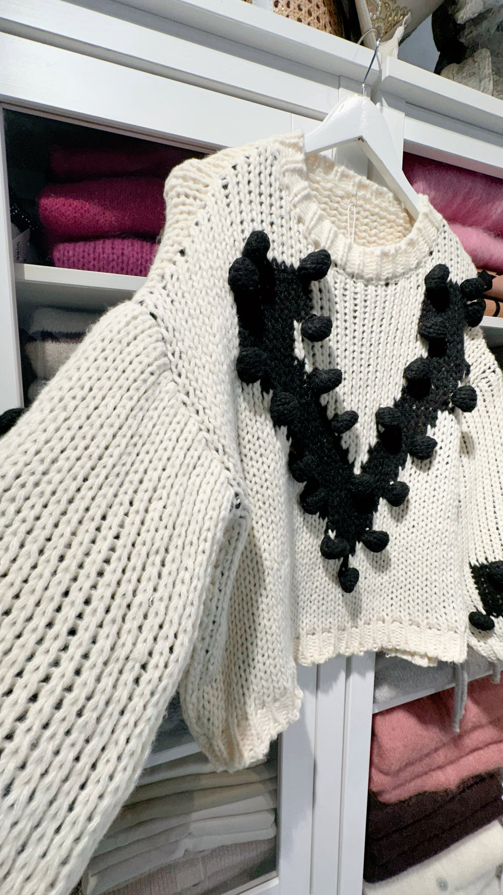 LOU – Oversize Grobstrick-Pullover