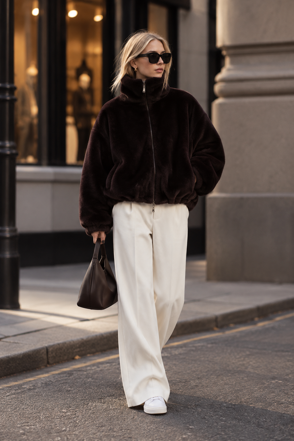 Nora – Wendejacke in Dark Plum