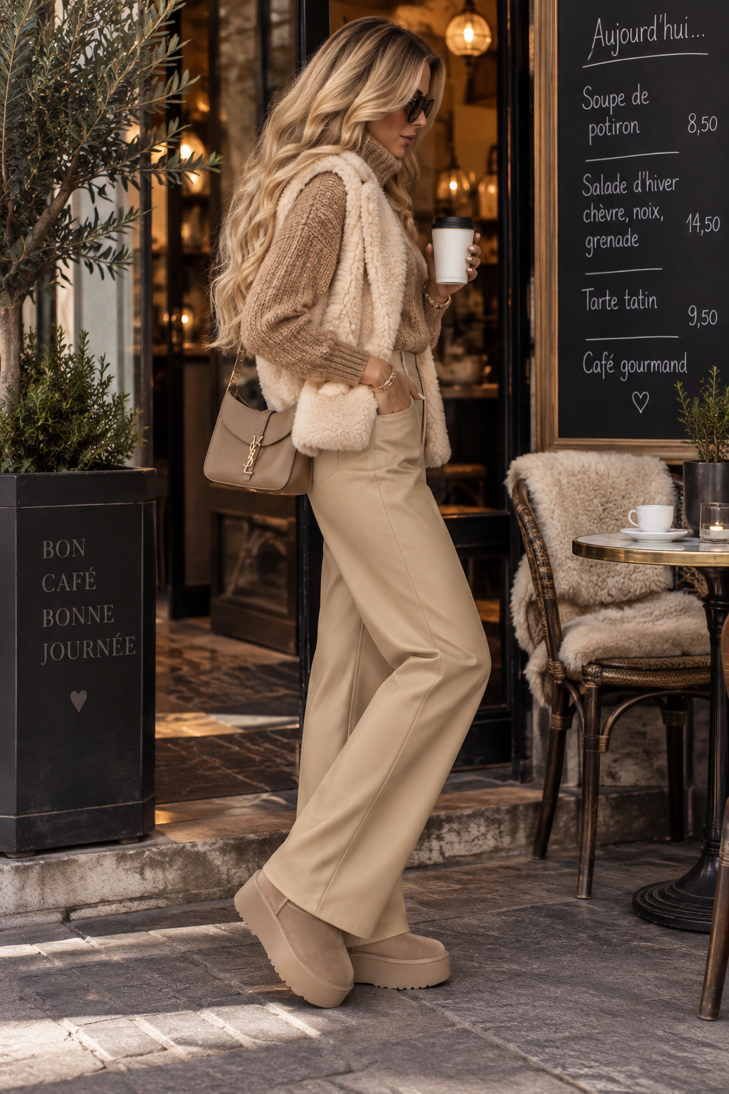 Sally – High-Waist Kunstlederhose