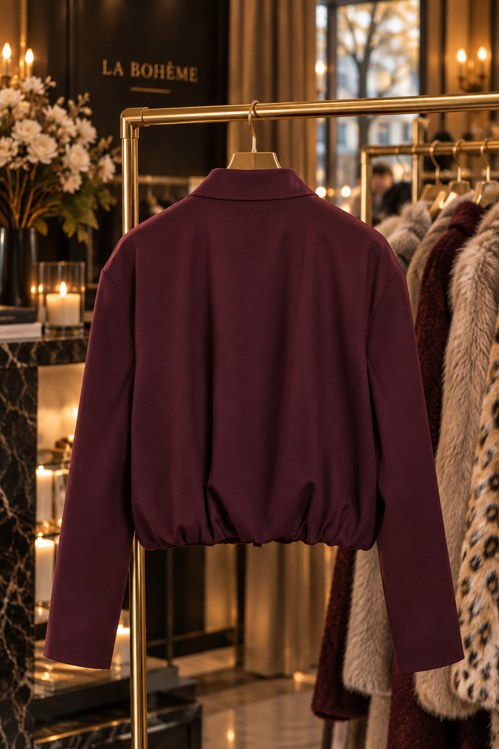 Miranda – Blousonjacke in Plum