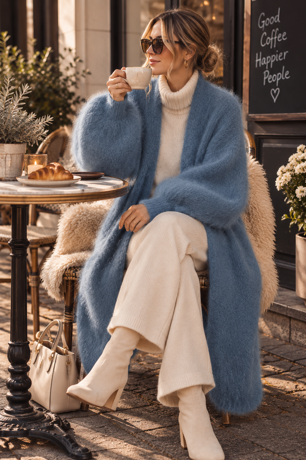 MILA – Long Mohair Cardigan