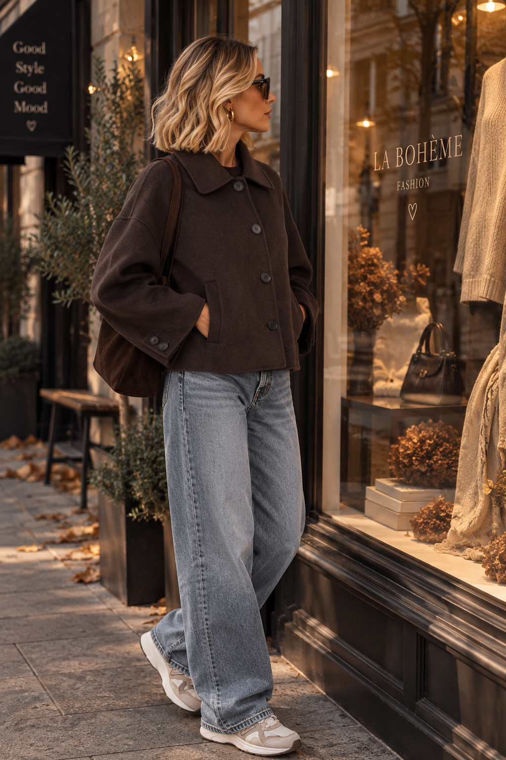 AVERY – kurze Wolljacke