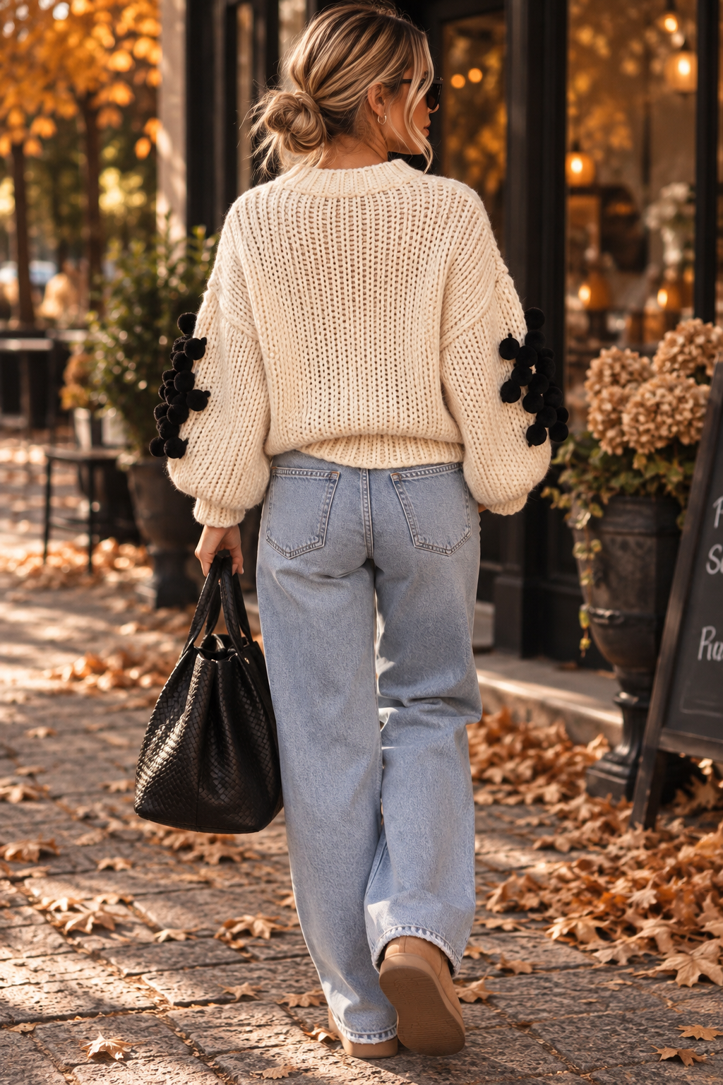 LOU – Oversize Grobstrick-Pullover