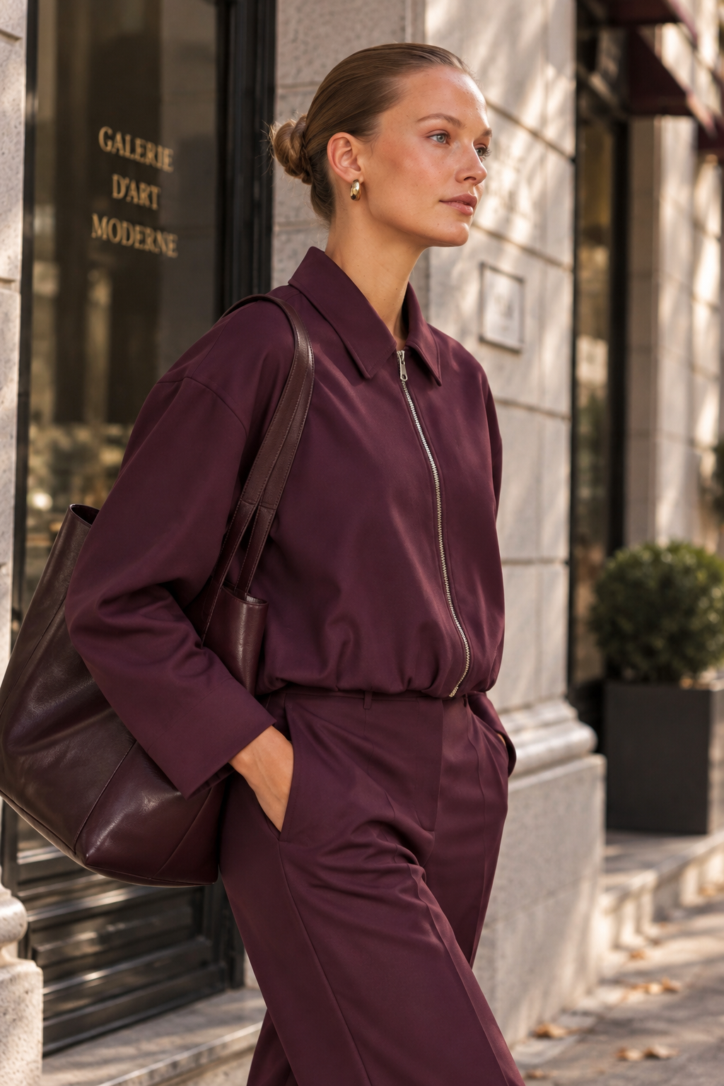 Miranda – Blousonjacke in Plum