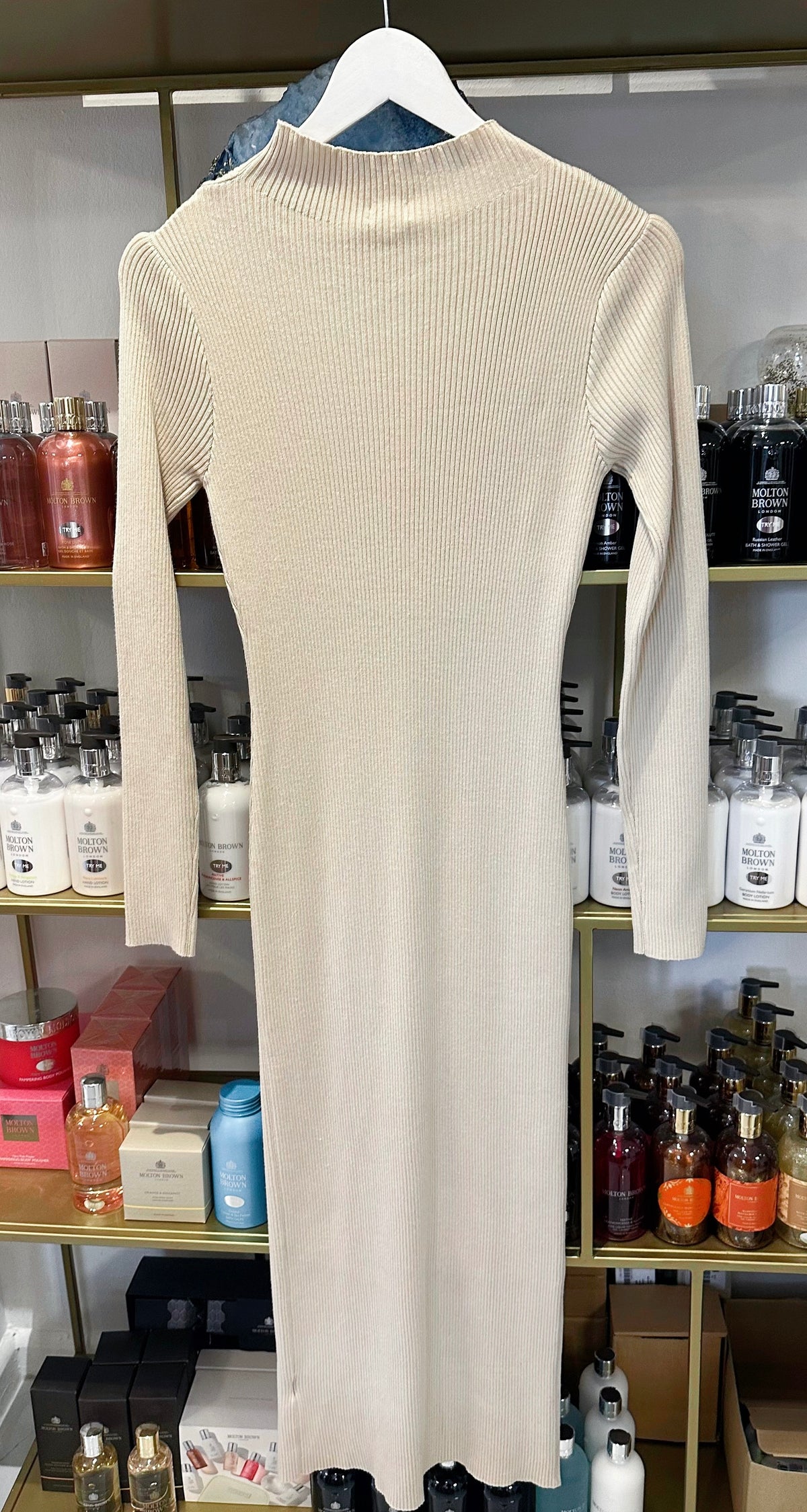 Maxi-Strickkleid „Élodie“ – Cream
