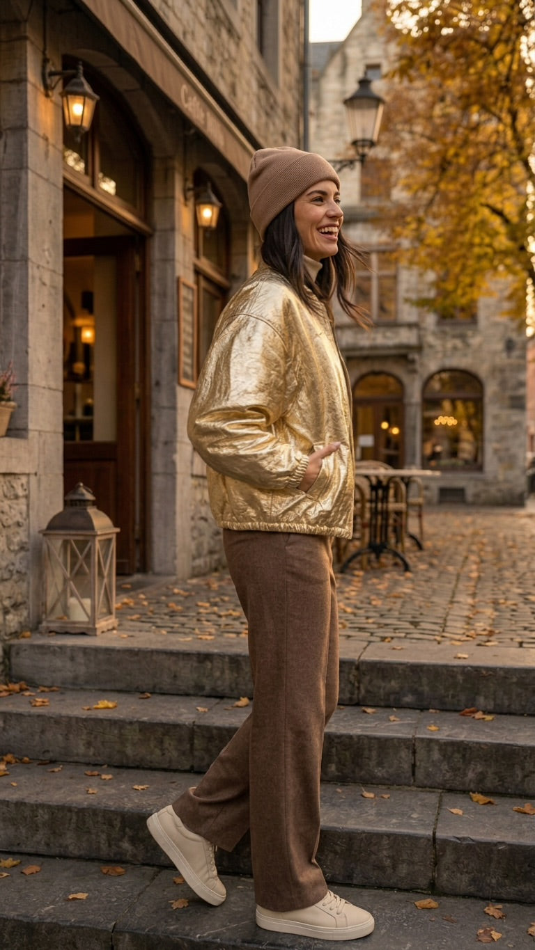 SAMMY – Wendejacke Gold & Caramel