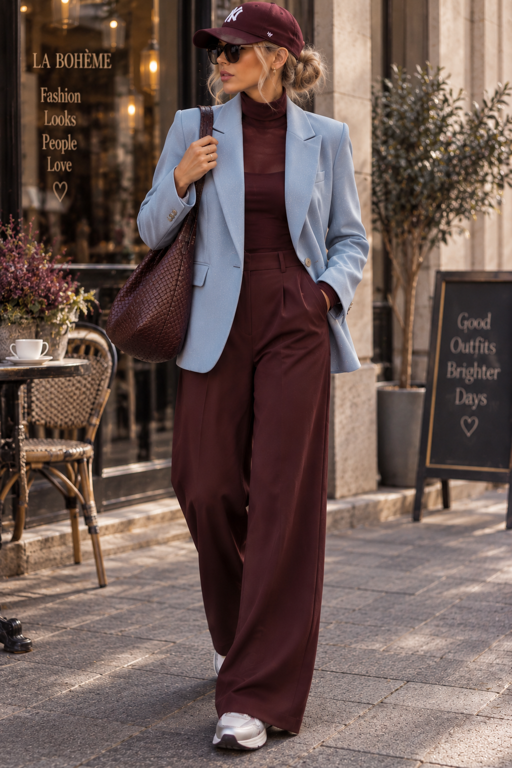 TATUM – Jersey Blazer in Ice Blue ✨
