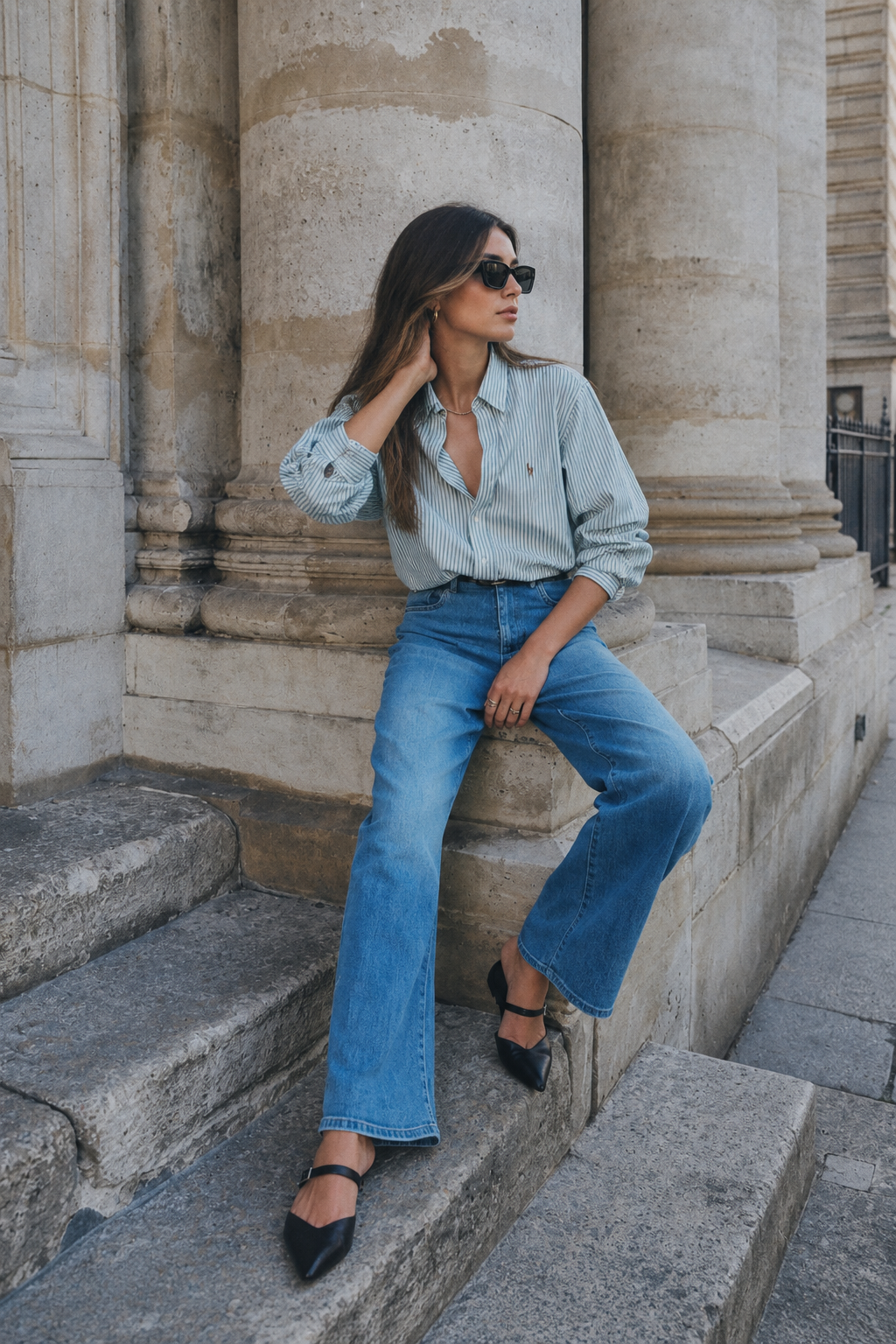 Nola – Barrel Jeans in Light Denim