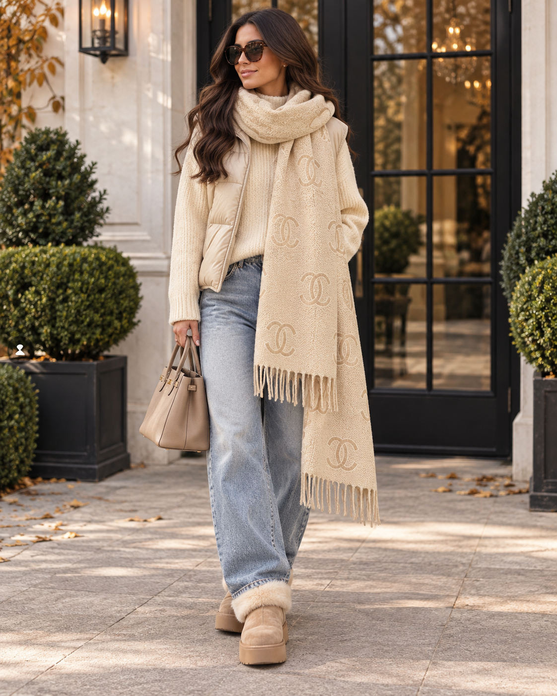 Schal „Amélie“ – Cream