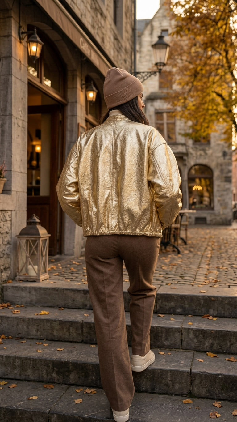 SAMMY – Wendejacke Gold & Caramel