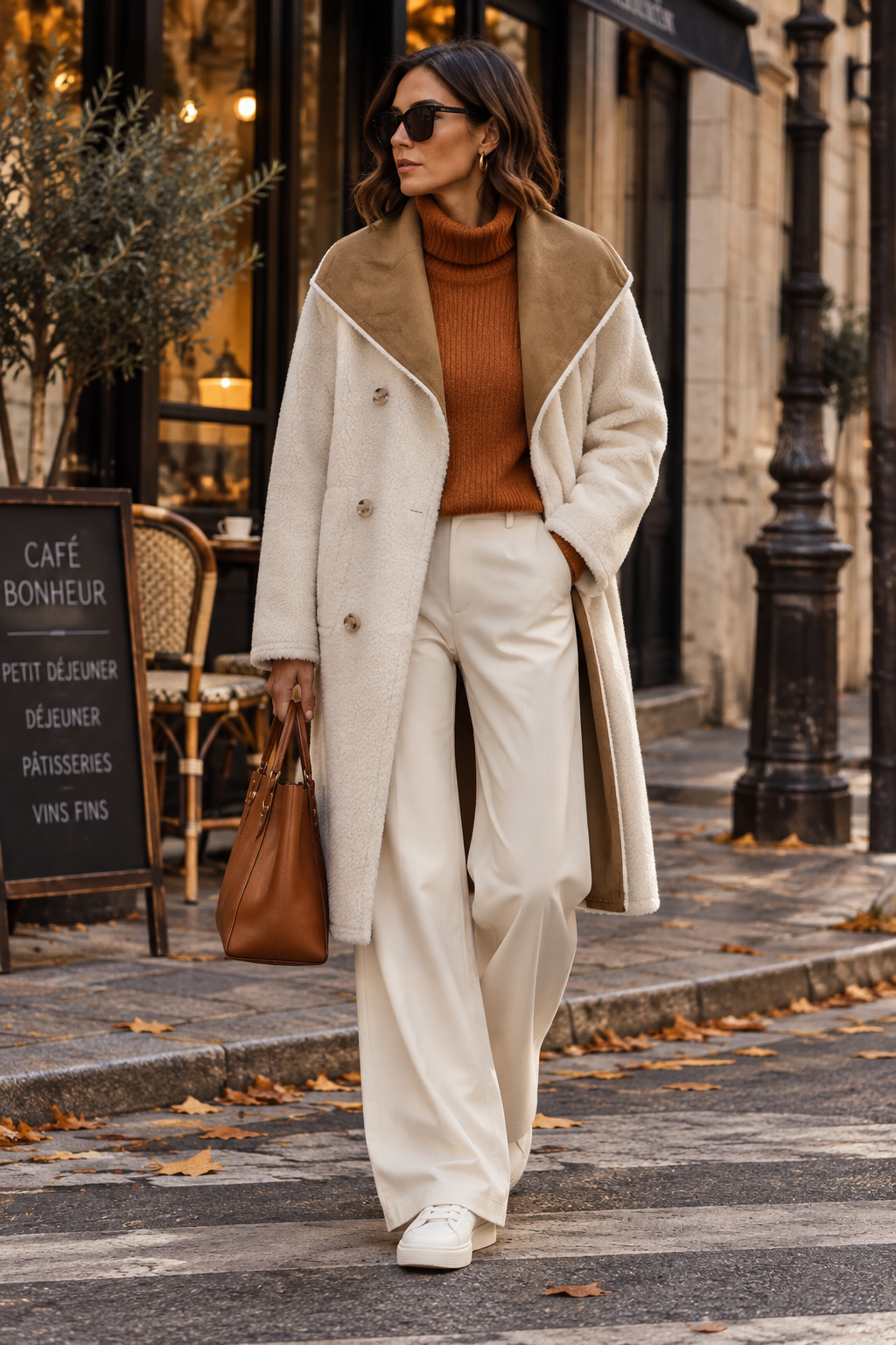 Alfie – Wendemantel in Tobacco/Ivory