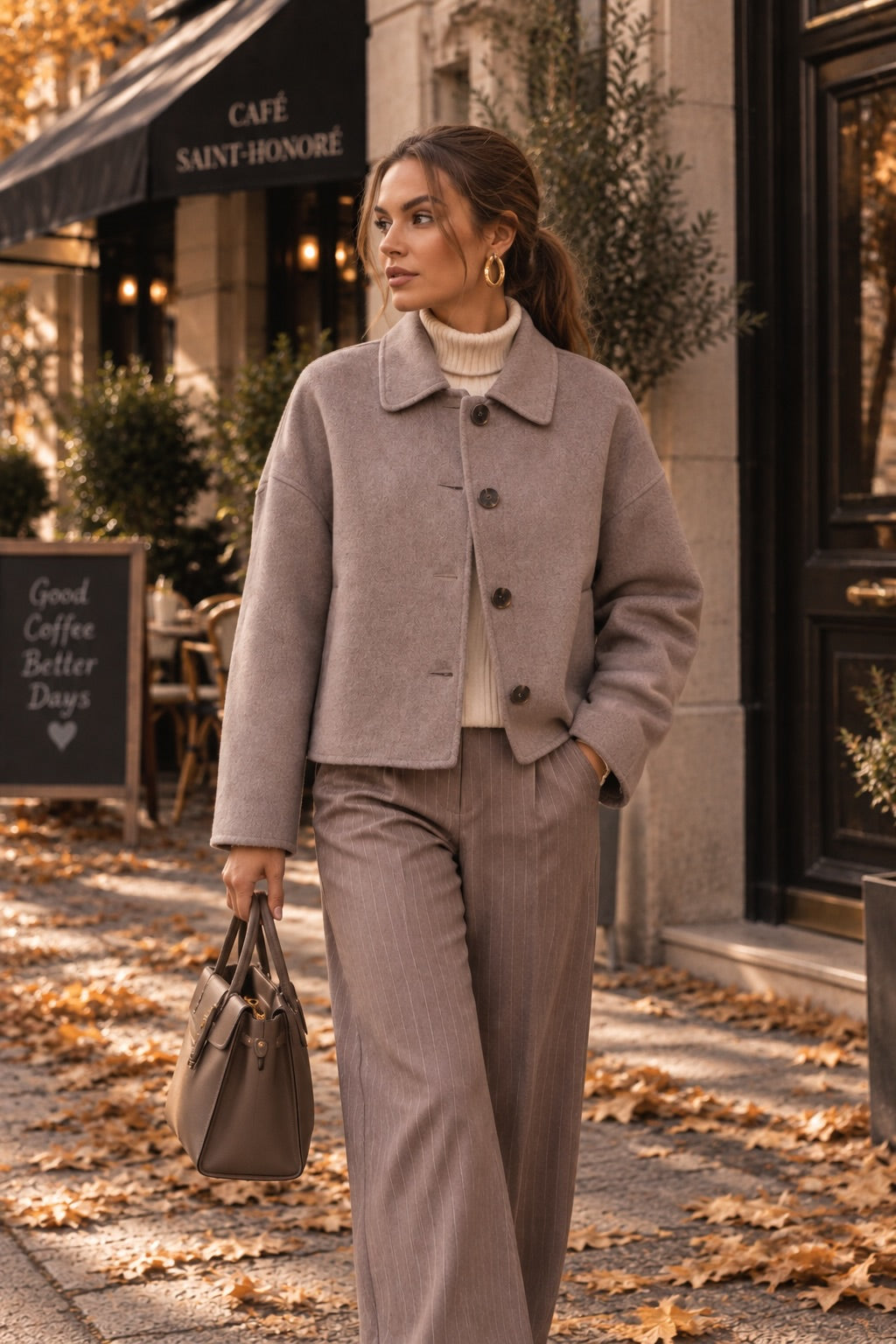 AVERY – kurze Wolljacke