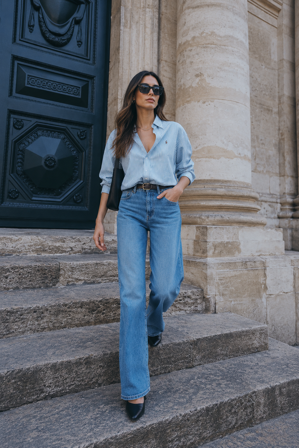 Nola – Barrel Jeans in Light Denim