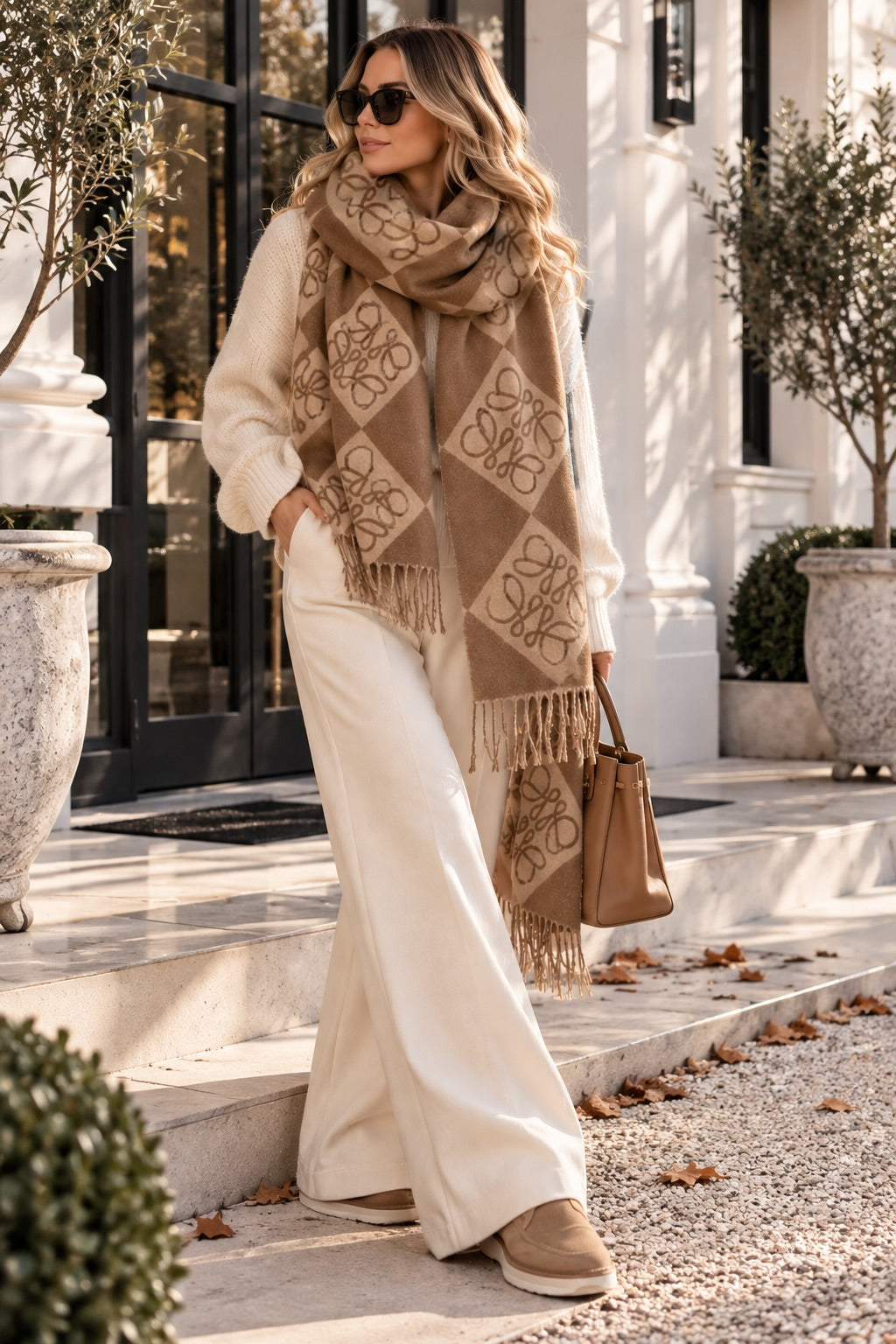 Sophie – Weicher Schal mit edlem Muster