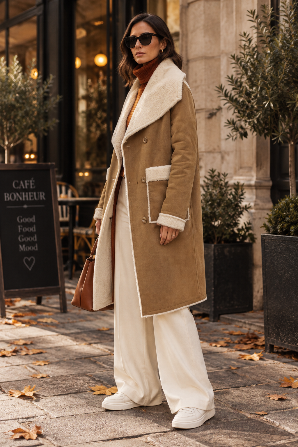 Alfie – Wendemantel in Tobacco/Ivory