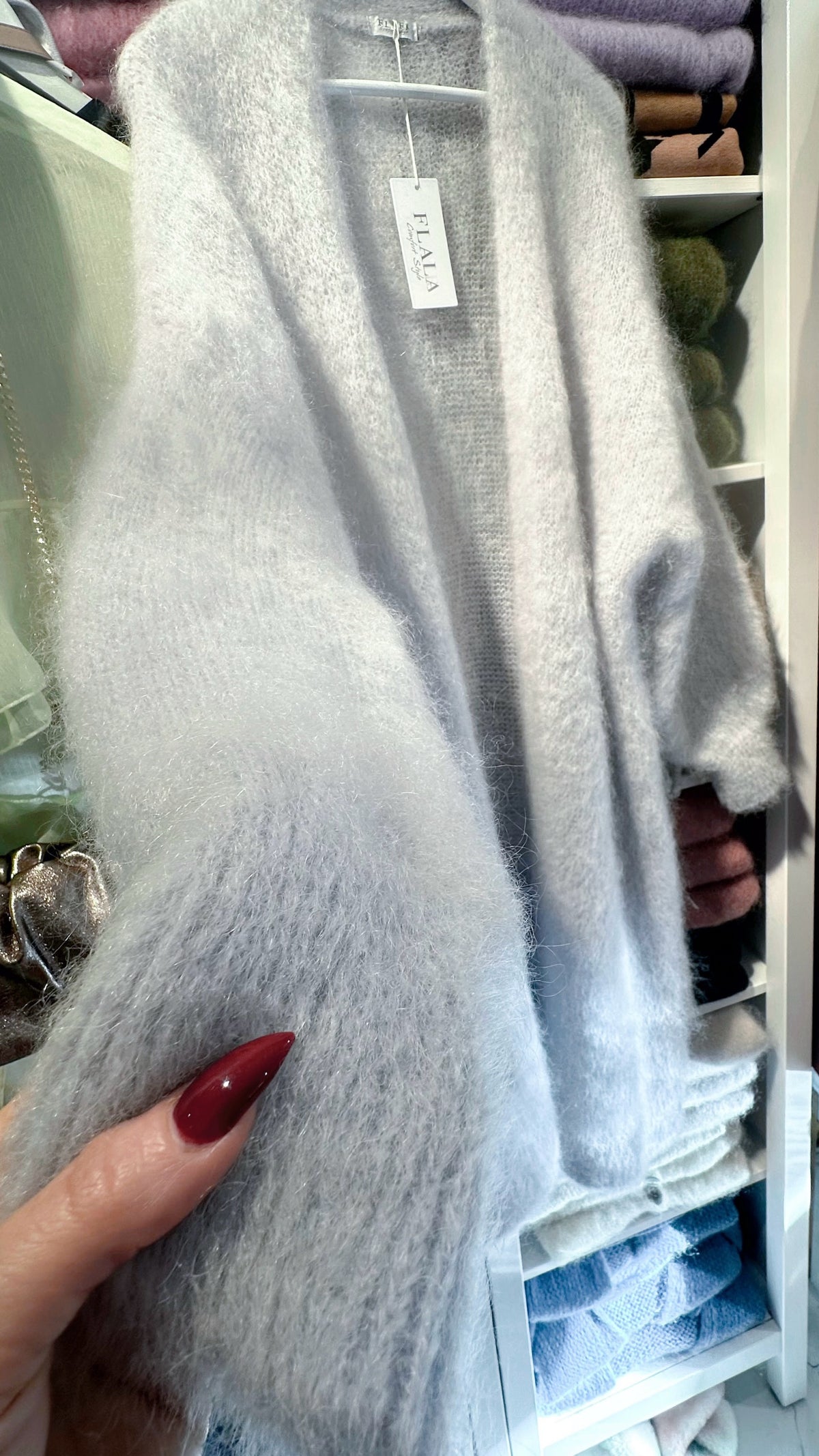 MILA – Long Mohair Cardigan