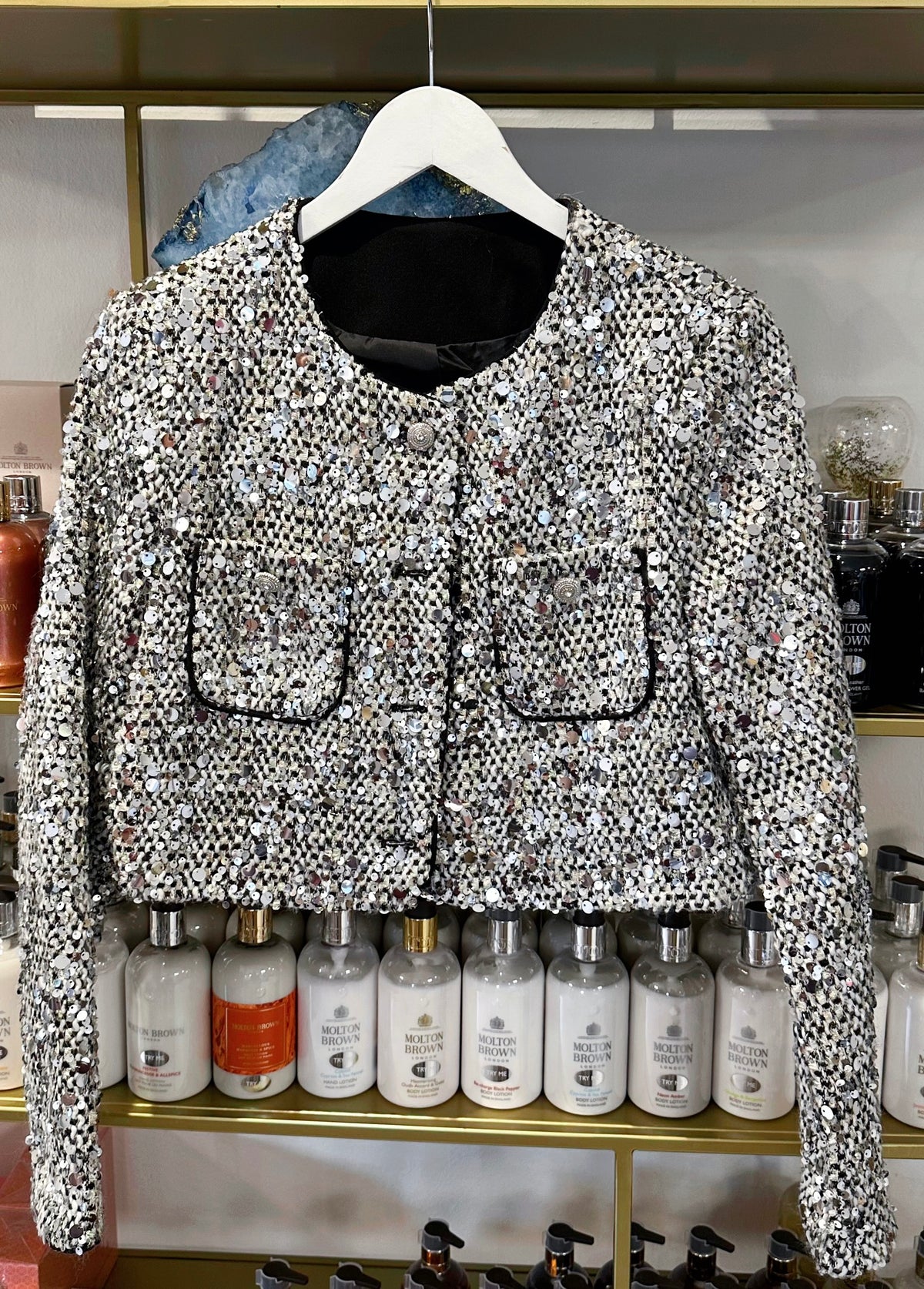 Dora - Pailletten Jacke