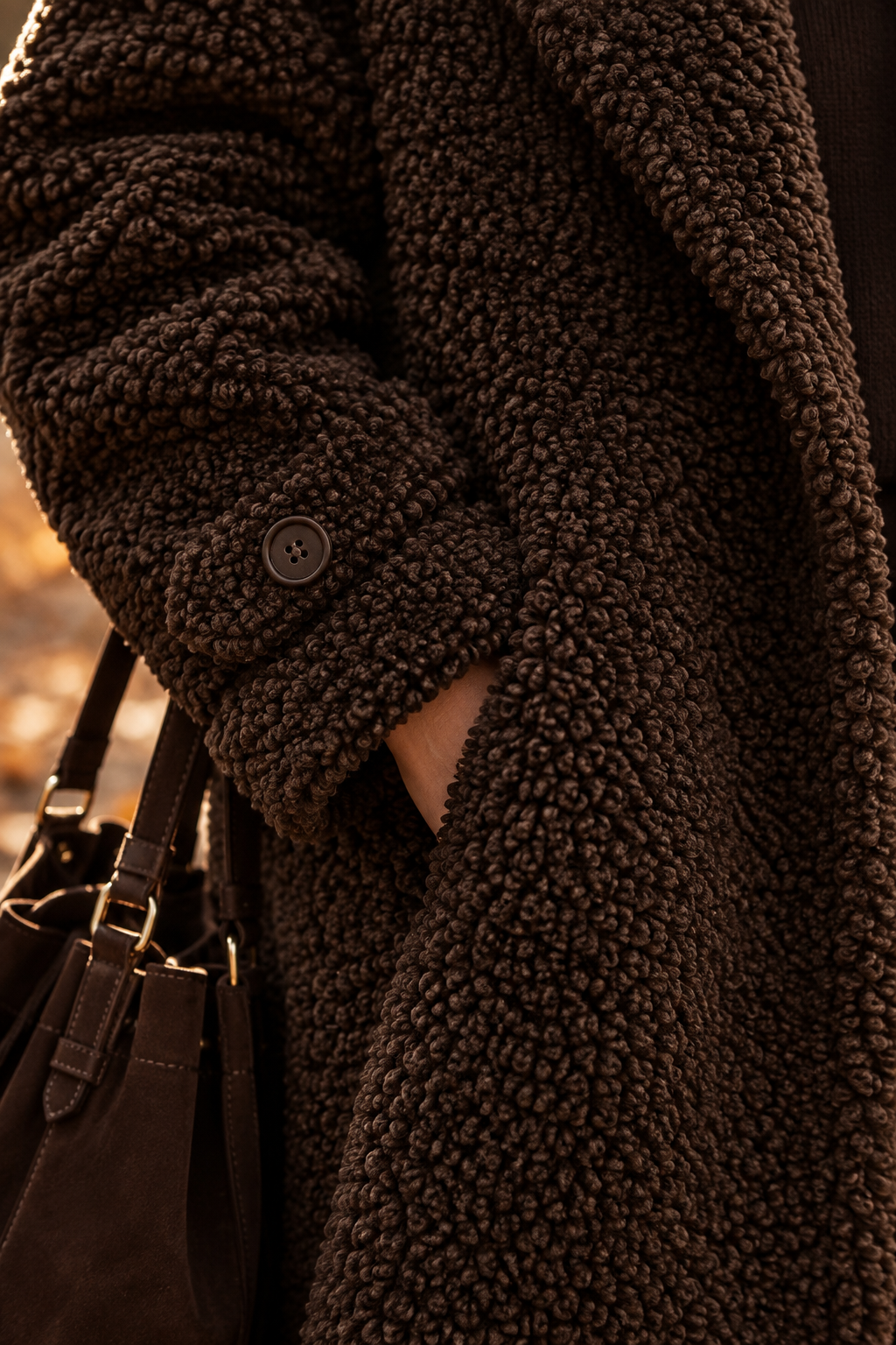 Marlowe – Long Coat in Dark Chocolate