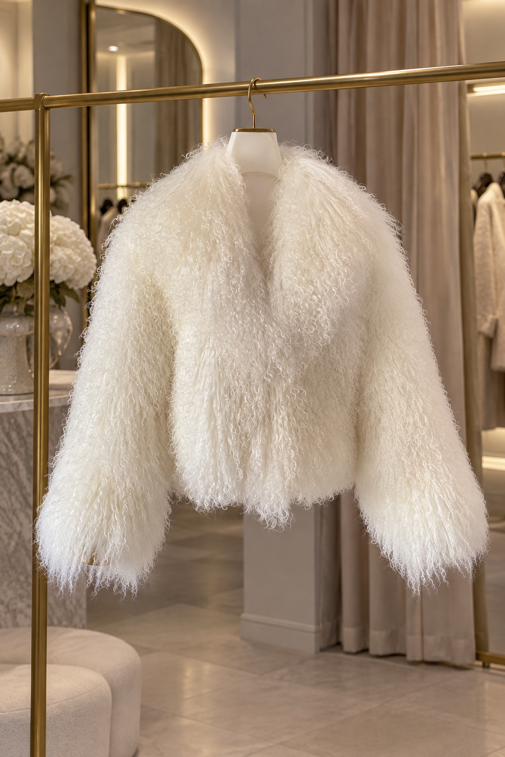 Alessia – Mongolian-Fur Jacke