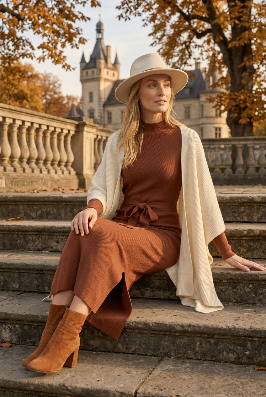 Mila – Figurbetontes Strickkleid
