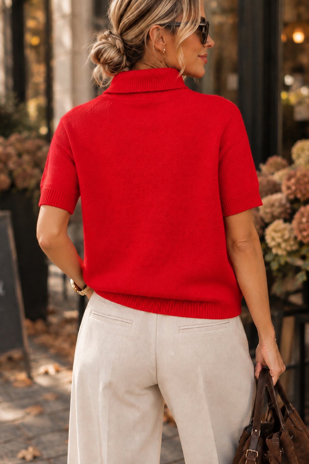 NALA – Short Sleeve Knit in Red