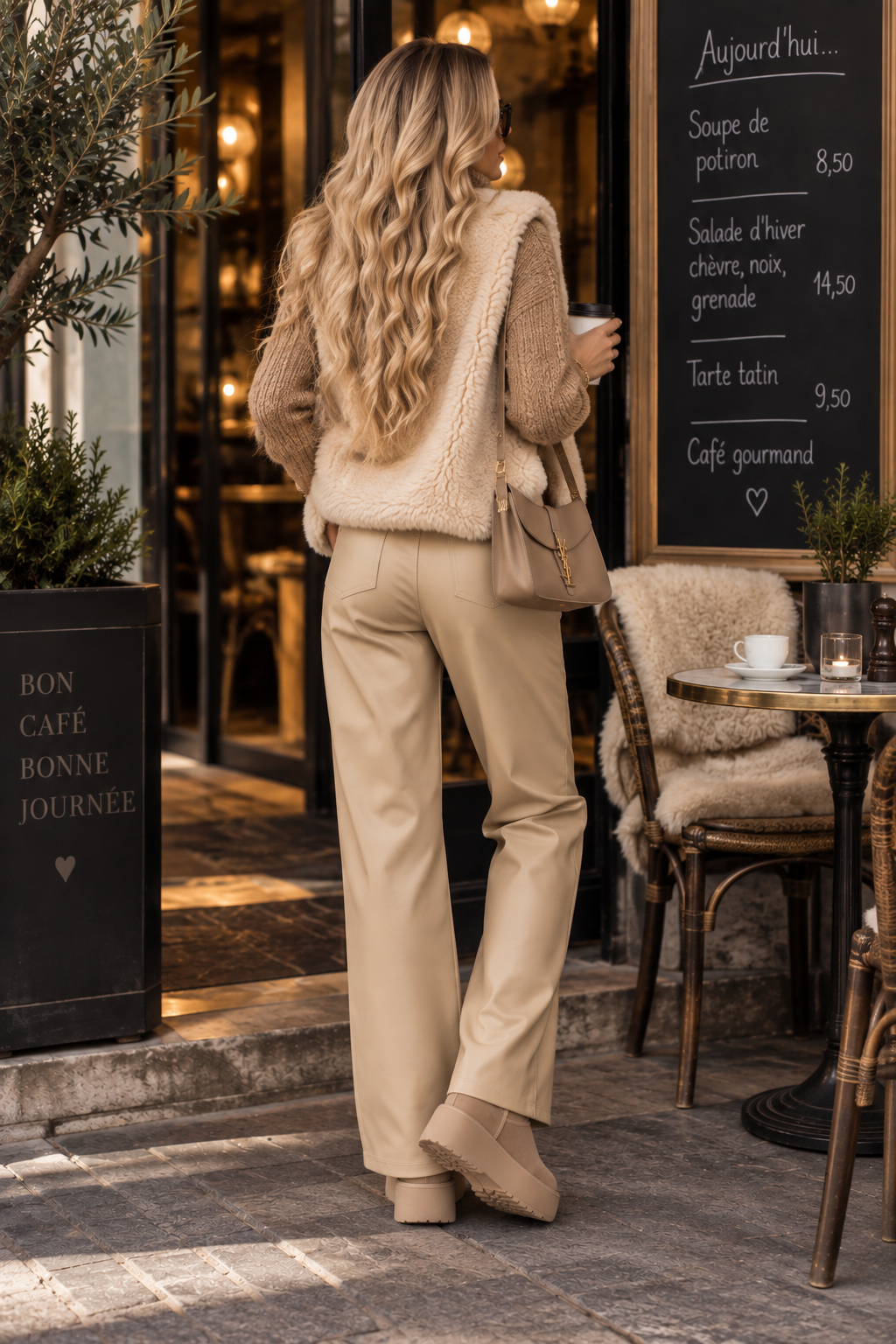 Sally – High-Waist Kunstlederhose