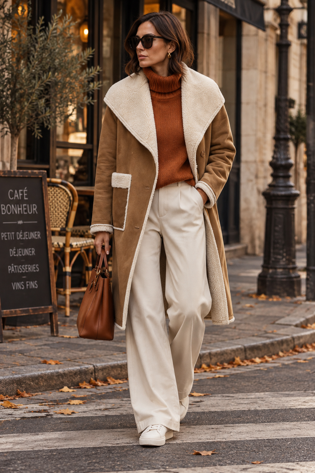 Alfie – Wendemantel in Tobacco/Ivory