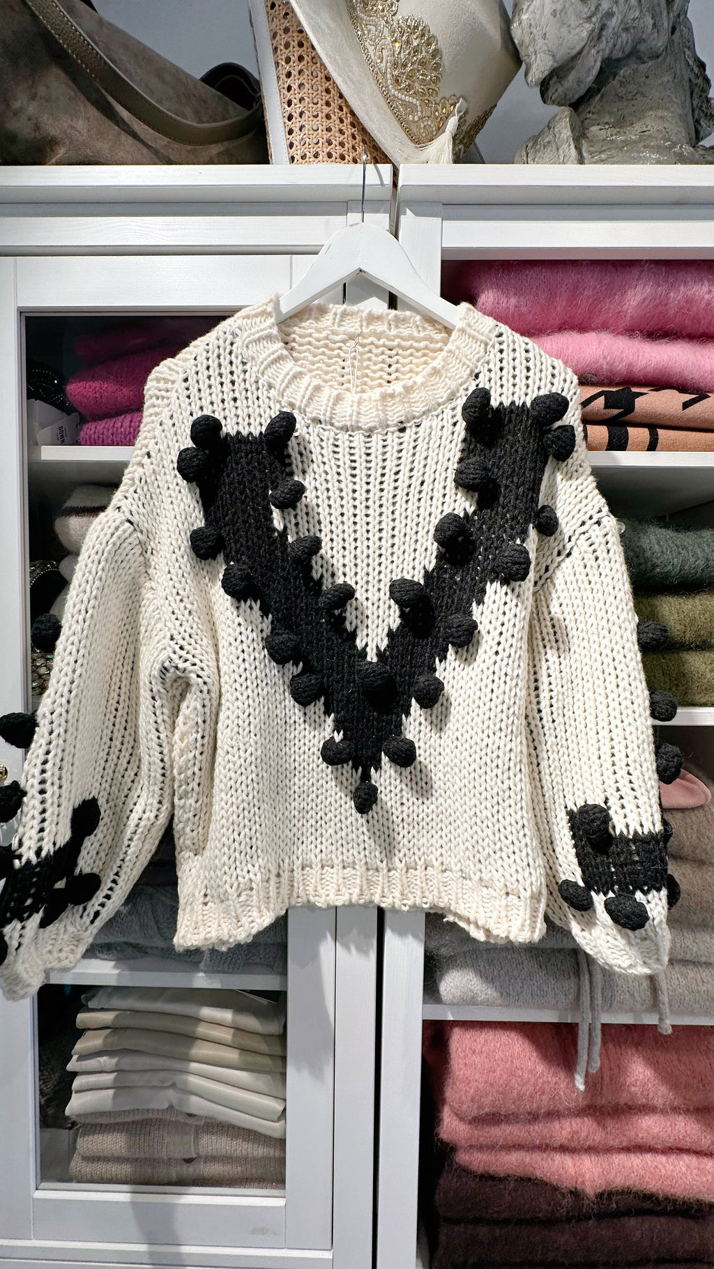 LOU – Oversize Grobstrick-Pullover
