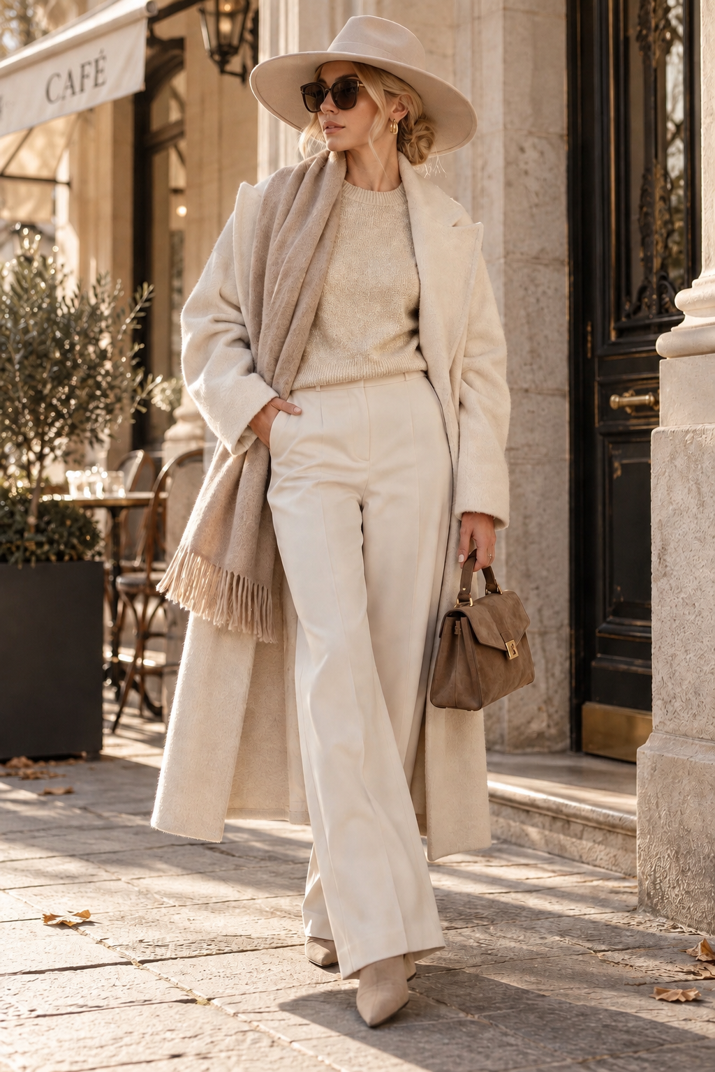 Sonja – Lurex-Pullover in Champagne