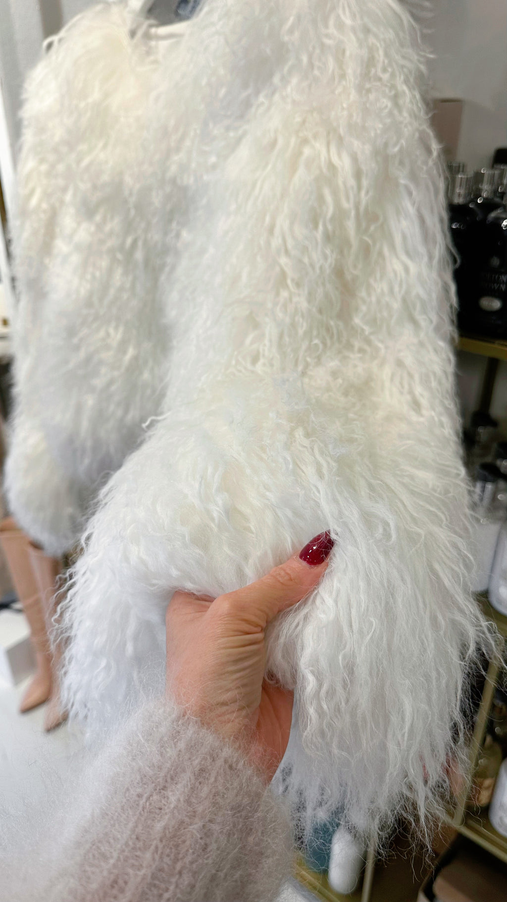 Alessia – Mongolian-Fur Jacke