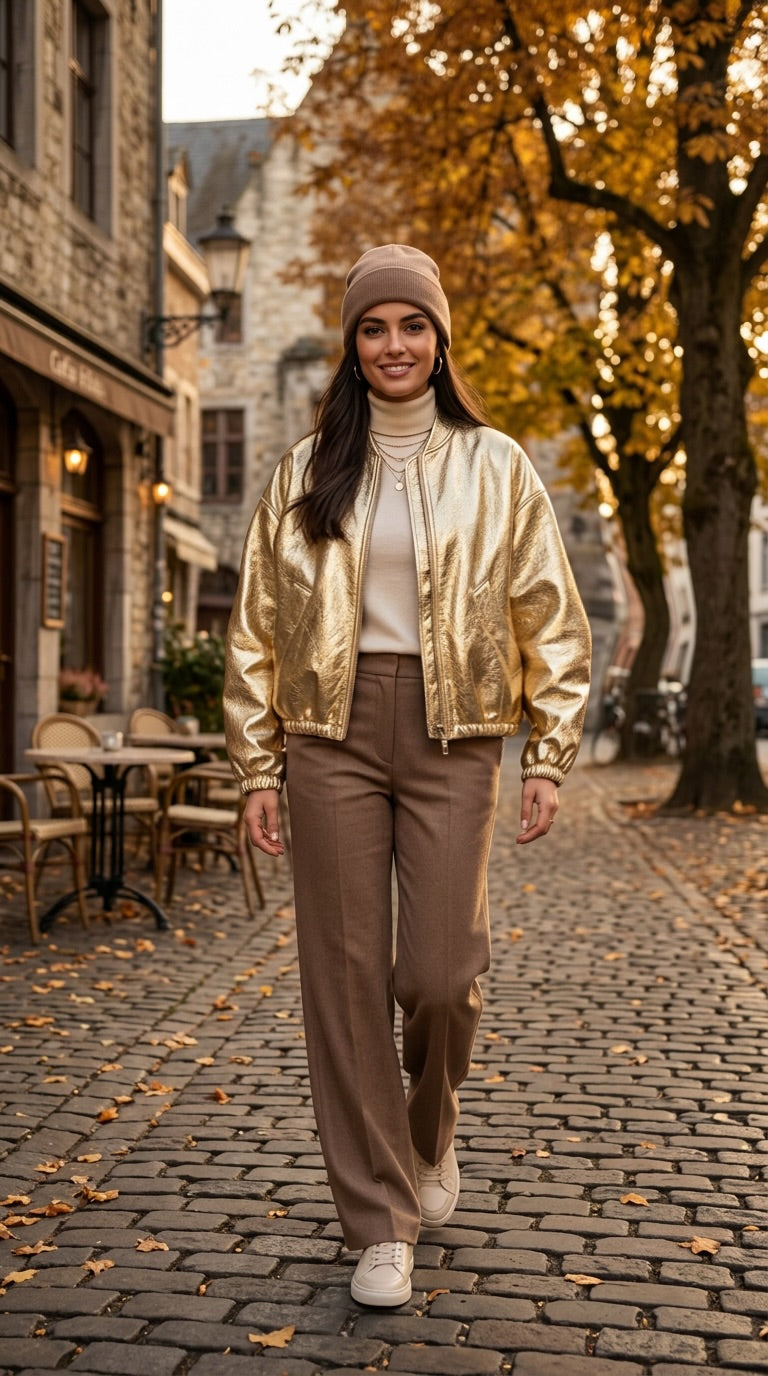 SAMMY – Wendejacke Gold & Caramel