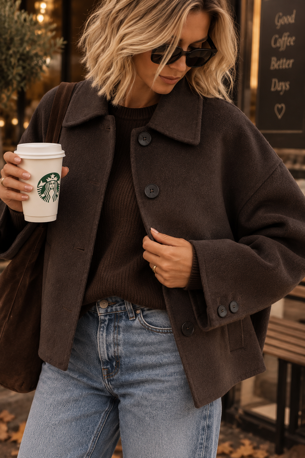 AVERY – kurze Wolljacke