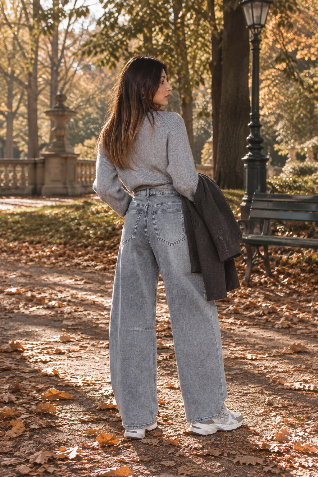 Broke – Barrel Jeans in Light Grey