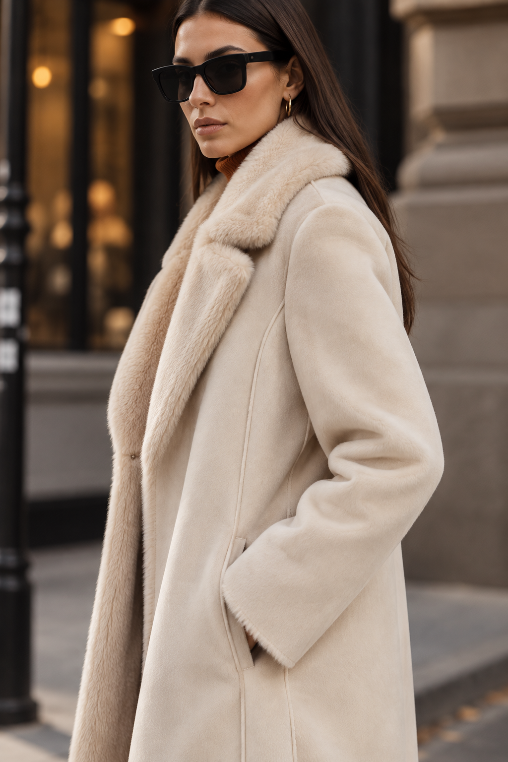 Elodie – Wendemantel in Cream