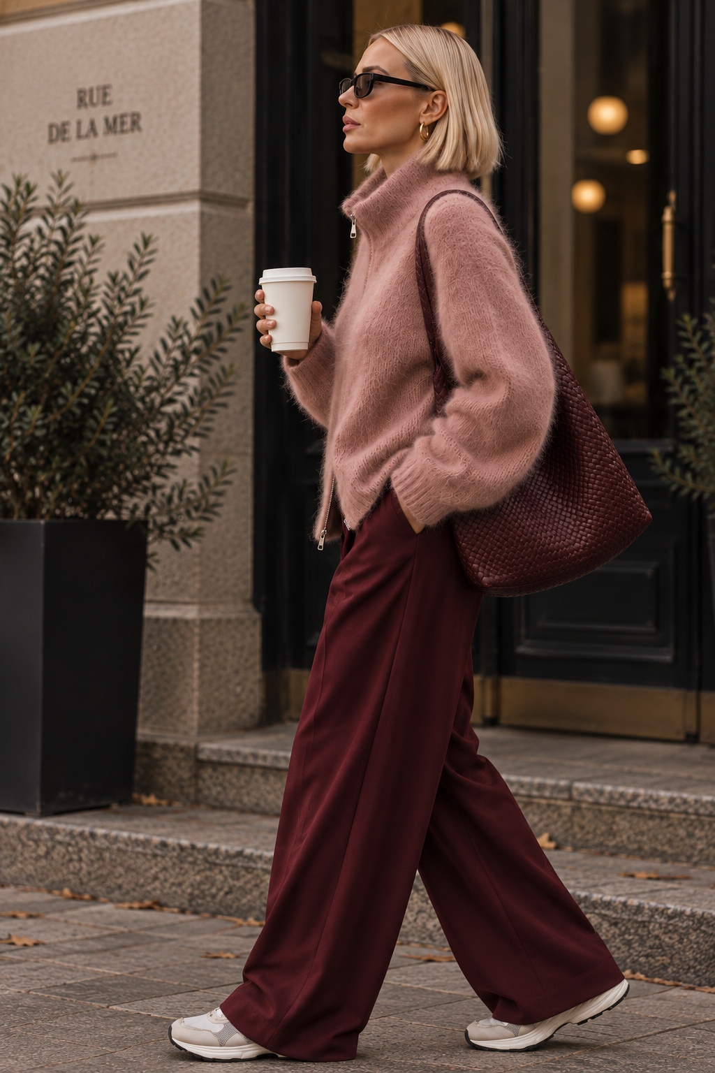 Luna – Fluffy Kid Mohair Zip Cardigan 🤍