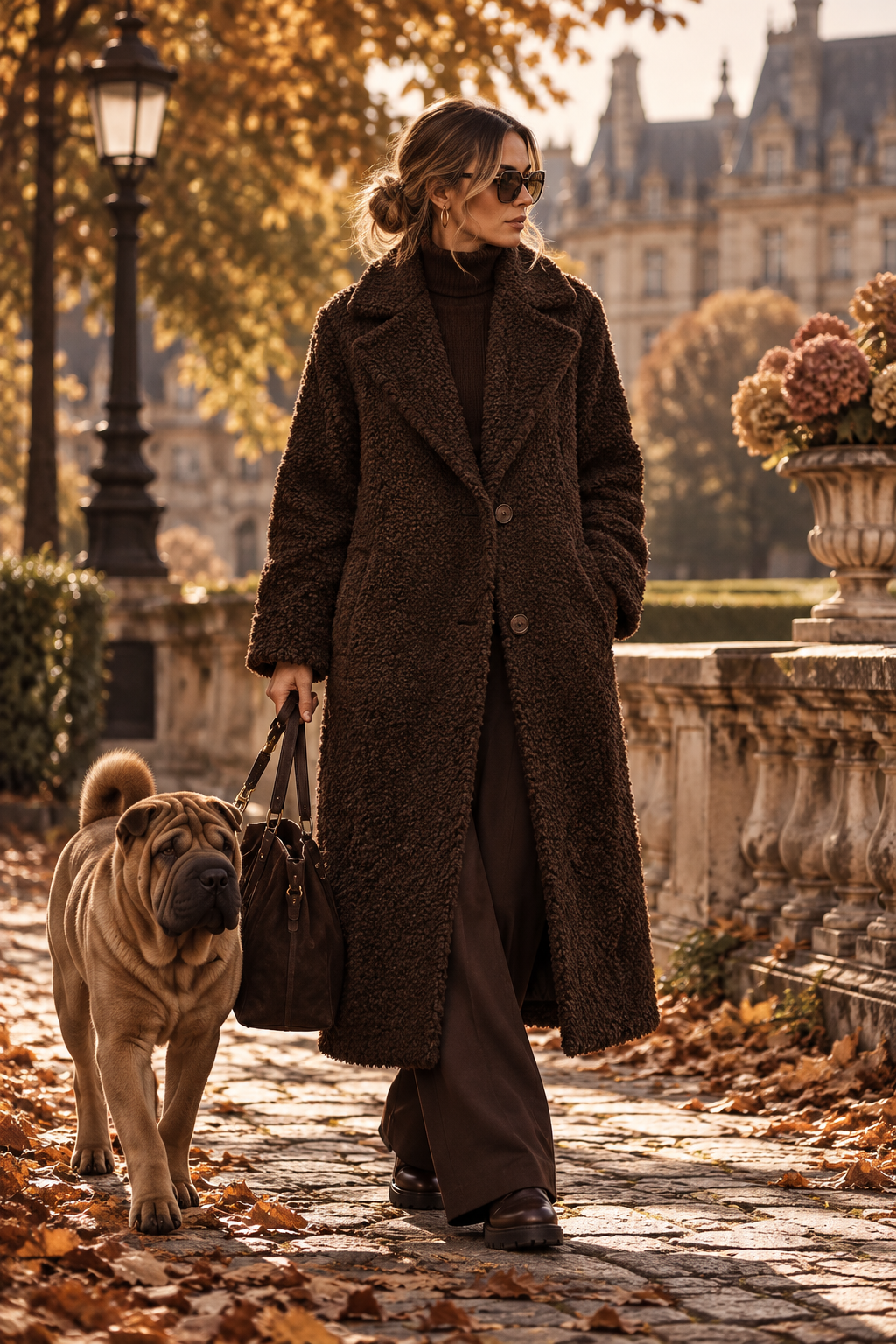 Marlowe – Long Coat in Dark Chocolate